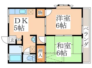 ハイム秋川【2階】の間取り