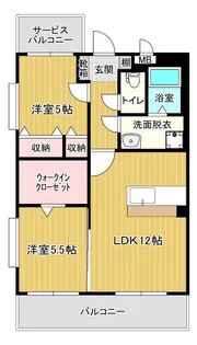 クレア【3階】の間取り