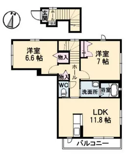 マグノリア B【2階】の間取り