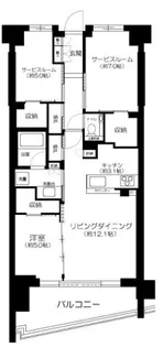 シティテラス文京小石川【3階】の間取り