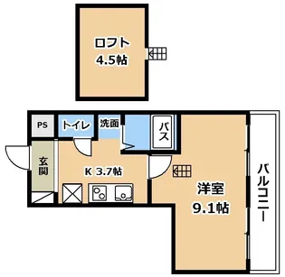 Cherry Tree【2階】の間取り