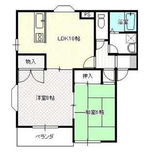 シャルマンコートE【1階】の間取り