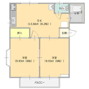 アーク・ムカイ【2階】の間取り