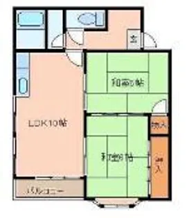 ソレイユII【2階】の間取り
