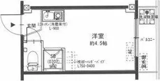 清水728ハイツ【4階】の間取り