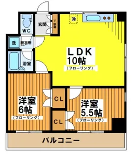 パークサイド大原【2階】の間取り