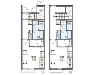 レオパレス陽光 茂原1【1階】の間取り