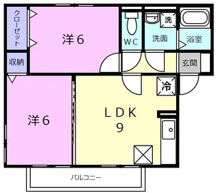 グローバルハウスEN【1階】の間取り