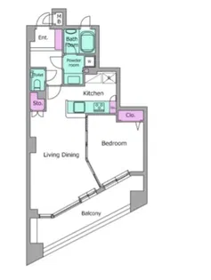 レジディア学芸大学【2階】の間取り