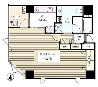クレイドル日本橋【9階】の間取り
