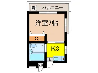 野方リトルハイツ【3階】の間取り