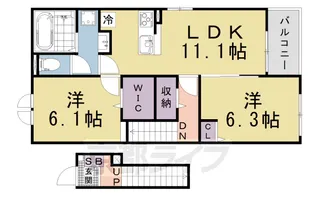 ヒカルサ仰木の里IIの間取り