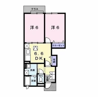 ソレイユ【1階】の間取り