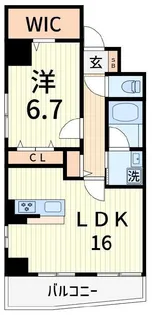 ケイ・ヴィラージュ【6階】の間取り