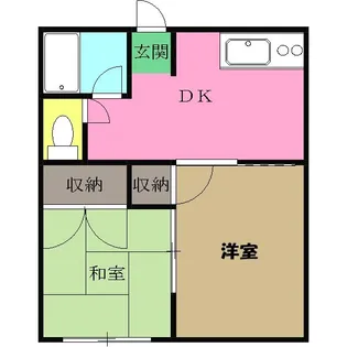 サニーハイツ【1階】の間取り