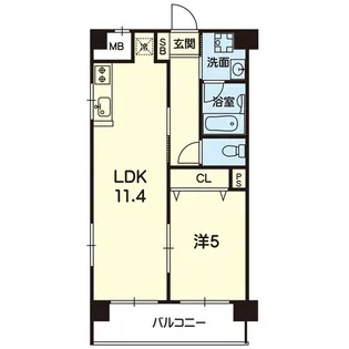 新屋敷エクシード【4階】の間取り