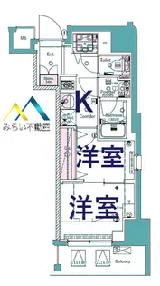 SYFORME SHINKOYASU【2階】の間取り