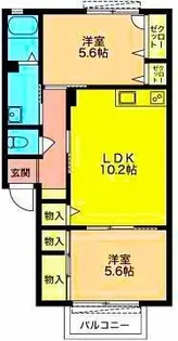 ディアス下土狩C【2階】の間取り