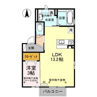 グレイスイースト【2階】の間取り