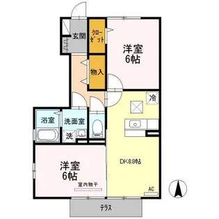 プラムフェリーチェ【1階】の間取り