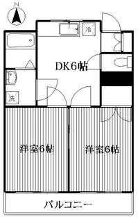 富士ハイム【1階】の間取り