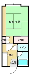 野島ハイツII【2階】の間取り