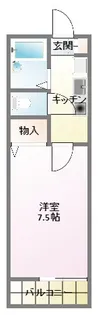 グリーンフラット日吉【1階】の間取り