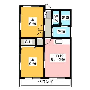 セラヴィ知立【2階】の間取り
