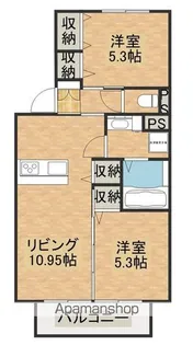 プランドール.iIV【1階】の間取り