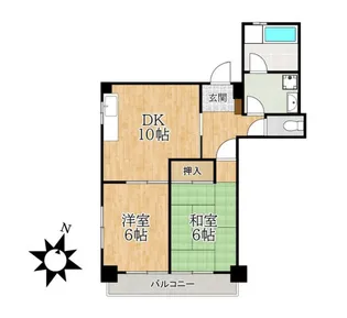 サンローズマンション【3階】の間取り