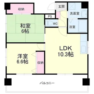グレイス第8マンション【7階】の間取り
