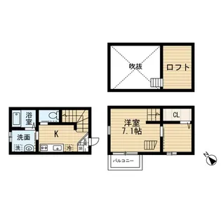 スプレンダー博多駅東【1階】の間取り