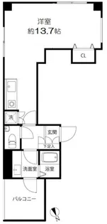 DeLCCS 神楽坂五軒町【5階】の間取り