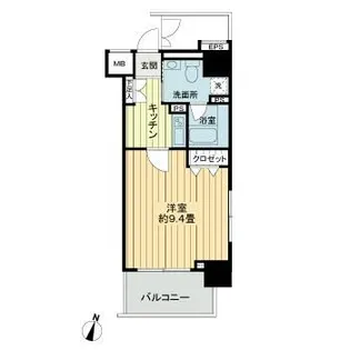 フィットエル仙台一番町【4階】の間取り