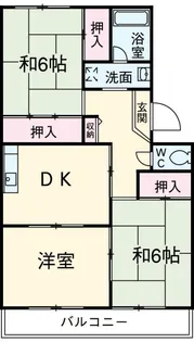 ハイツひらく【1階】の間取り