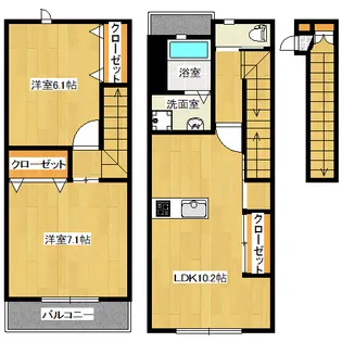 メゾンB&A NN棟【2階】の間取り