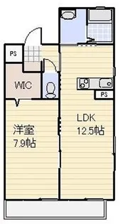ウエストコート【1階】の間取り