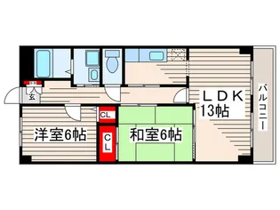 グランフィールド葛西【4階】の間取り