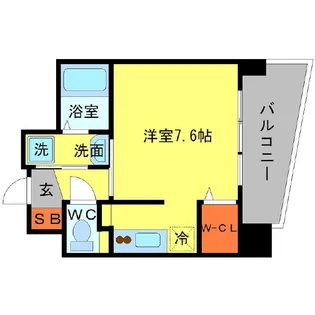 ウィスタリア京橋【8階】の間取り