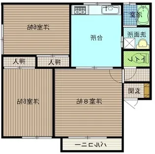 パークヒルズ類家D【1階】の間取り