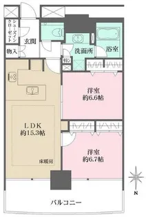 M.M.TOWERS FORESIS‐L【3階】の間取り