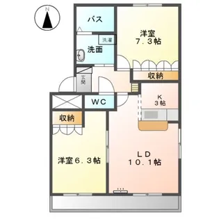 マローネハウゼ【2階】の間取り