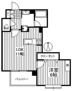 DC太子堂【6階】の間取り