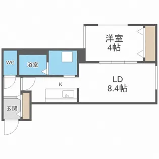 プリヴィレッジ東札幌【3階】の間取り