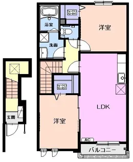 フレイム・アクティーボI【2階】の間取り