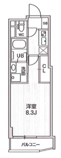 四谷坂町レジデンス【5階】の間取り