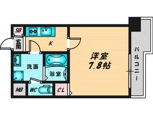 M’プラザ布施駅前参番館【5階】の間取り