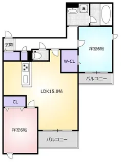 Cannon Cort【3階】の間取り