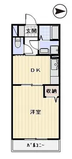 グレイスかなわマンション B棟【1階】の間取り