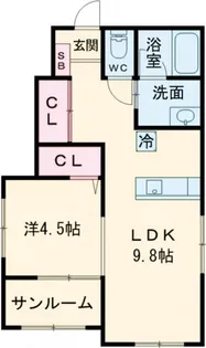 Lieto吉尾 A【1階】の間取り